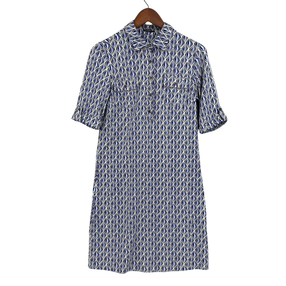 J MCLAUGHLIN Lawrence Dress Catalina Cloth Angle Stripe